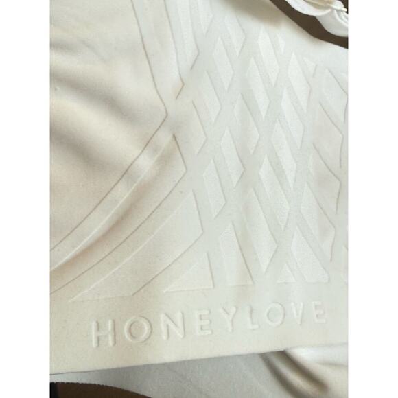 Honeylove V-Neck Bra 40C/D 1X White Wireless Sculpting Support Stretch - Picture 8 of 10